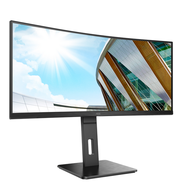 34" AOC CU34P2A, Black, VA-Curved, 3440x1440, 100Hz,1msMPRT, 300cd, MegaDCR, DP+HDMI+USB, Spkrs 237345 фото