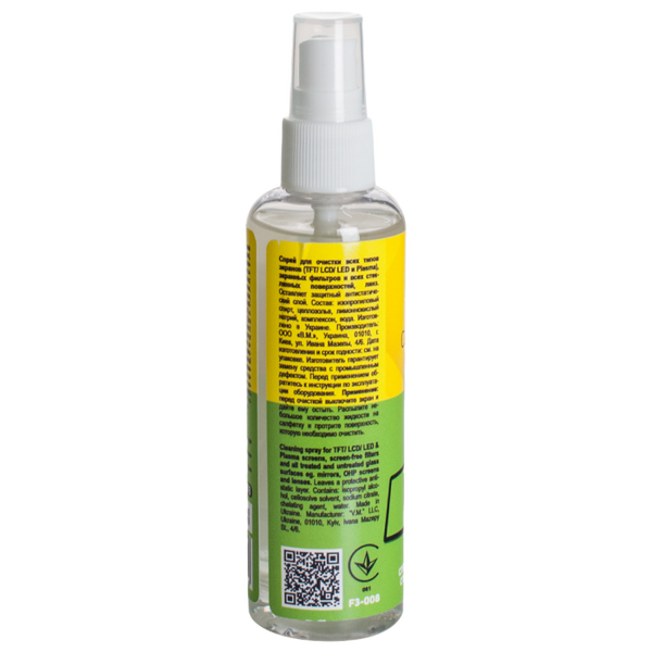 Cleaning liquid for screens PATRON "F3-008", Spray 100 ml 80957 фото