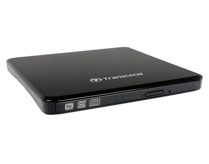 External Portable Slim 8x DVD-RW Drive Transcend "TS8XDVDS", Black, (USB2.0), Retail 54316 Imagini