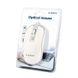 Mouse Gembird MUS-4B-06-BS, 800-1200 dpi, 4 buttons, Ambidextrous, 1.35m, White/Silver, USB 148822 фото 2