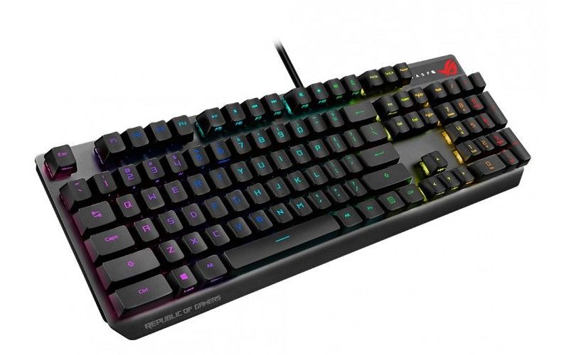 Gaming Keyboard Asus Strix Scope RX, Optical, for FPS, Aura Sync RGB, IP56, USB 2.0 passthrough, USB 124332 фото