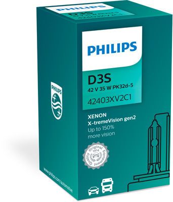 D3S PHILIPS X-tremeVision gen2 +150% 42V 35W PK32d-5 42403XV2C1 фото