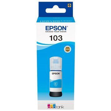 Ink Epson C13T00S24A, 103 EcoTank Cyan ink bottle 91844 фото