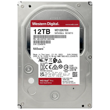 3.5" HDD 12.0TB-SATA-512MB Western Digital "Red Pro (WD122KFBX)", NAS, 24/7, CMR, 7200rpm, 2.0M (MT 232515 Imagini