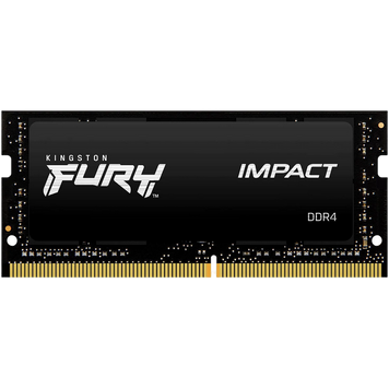 32GB DDR4- 3200MHz SODIMM Kingston FURY Impact (KF432S20IB/32), CL20-22-22, 1.2V, Intel XMP, Black 144405 фото