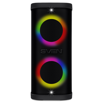 Partybox SVEN "PS-950" 160W, TWS, IPx4, Bluetooth, FM, USB, microSD, LED-display, 8800mA*h, Black 219160 фото