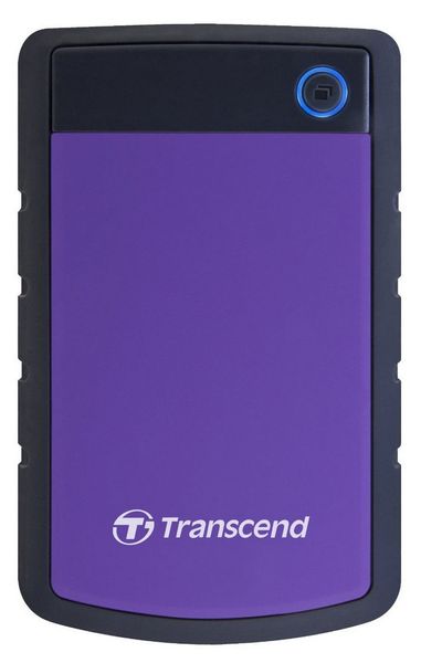 4.0TB (USB3.1) 2.5" Transcend "StoreJet 25H3P", Purple, Rubber Anti-Shock, One Touch Backup 79978 фото