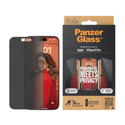 PanzerGlass Apple iPhone 15 Pro UWF Privacy wA 208916 фото