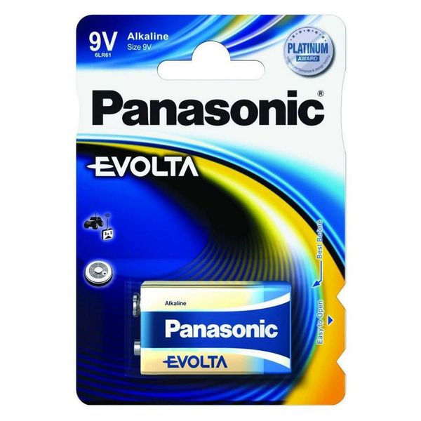 Crona 9V Panasonic "EVOLTA" Blister*1, Alkaline, 6LR61EGE/1BP 71703 фото