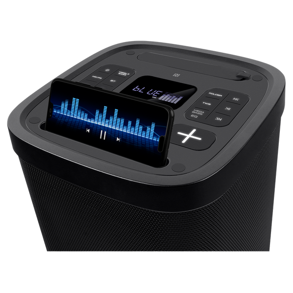 Partybox SVEN "PS-950" 160W, TWS, IPx4, Bluetooth, FM, USB, microSD, LED-display, 8800mA*h, Black 219160 фото
