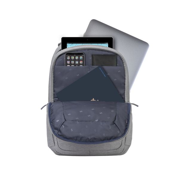 Backpack Rivacase 7760, for Laptop 15,6" & City bags, Gray 137275 фото