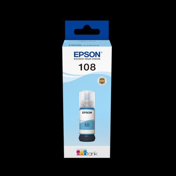 Ink Epson C13T09C54A, 108 EcoTank Light Cyan ink bottle 211269 фото
