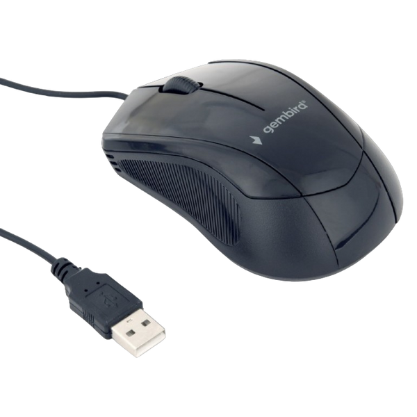 Mouse Gembird MUS-3B-02, Optical, 1000 dpi, 3 buttons, Ambidextrous, Black, USB 94086 Imagini