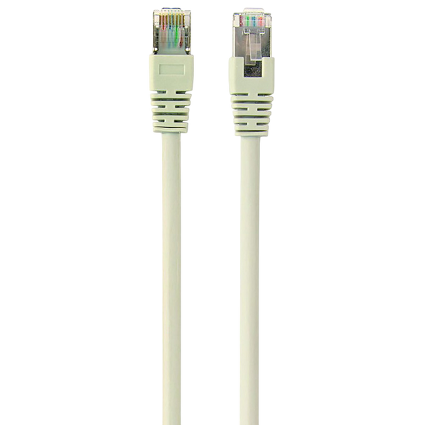20m, FTP Patch Cord Gray, PP22-20M, Cat.5E, Cablexpert, molded strain relief 50u" plugs 48033 фото