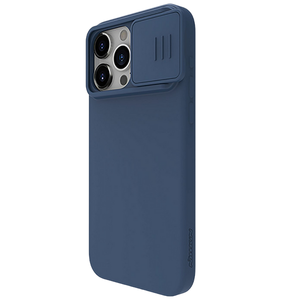 Nillkin Apple iPhone 15 Pro, CamShield Silky Silicone Case, Midnight Blue 209149 фото