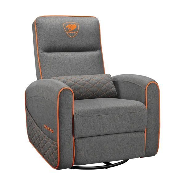 Gaming Sofa Cougar Fidom Gray/Orange with footrest 227135 Imagini