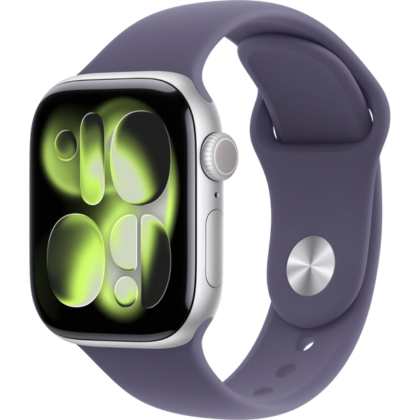 Ceas inteligent Apple Watch Series 11 GPS, 42mm Silver Aluminium Case with Purple Fog Sport Band - S/M, MEU64 240131 Imagini
