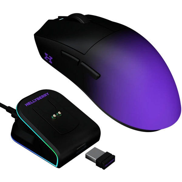 Gaming Mouse HATOR Hellyberry HM47 PRO Wireless black-violet gradient 266455 фото