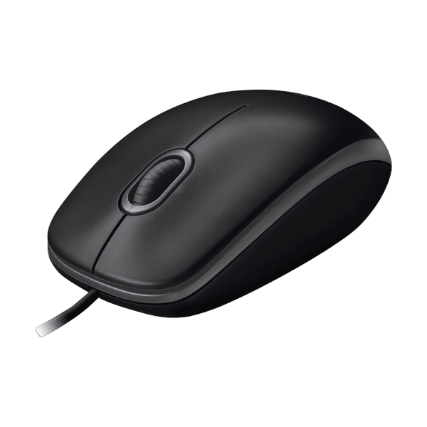 Mouse Logitech B100 OEM, 1000 dpi, 3 buttons, Ambidextrous, 90g, 1,8m, USB, Black 60525 Imagini