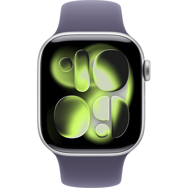 Ceas inteligent Apple Watch Series 11 GPS, 42mm Silver Aluminium Case with Purple Fog Sport Band - S/M, MEU64 240131 Imagini