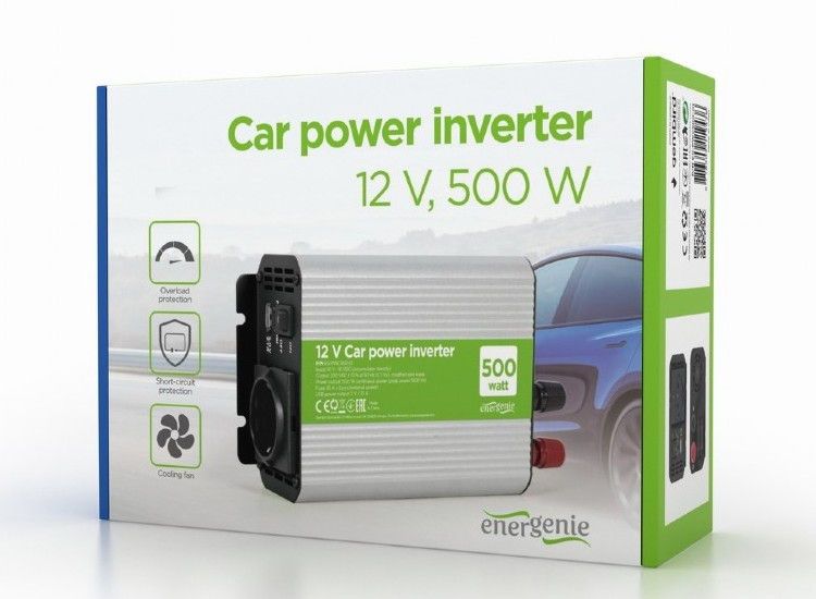 Inverter Energenie car power: Max.500W, 12 V, EG-PWC-033 148896 фото
