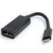 Adapter Type-C to DP socket 0.15m Cablexpert, up to 4K at 60 Hz, A-CM-DPF-01 86116 Imagini 2