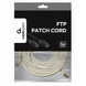 20m, FTP Patch Cord Gray, PP22-20M, Cat.5E, Cablexpert, molded strain relief 50u" plugs 48033 фото 4