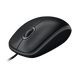 Mouse Logitech B100 OEM, 1000 dpi, 3 buttons, Ambidextrous, 90g, 1,8m, USB, Black 60525 Imagini 8