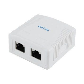 2xRJ45 Surface mount box 8P8C/FTP CAT.5e/KRONE, NCAC-2F5E-01 225751 Imagini
