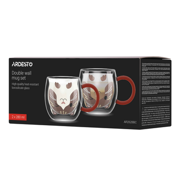 Glass cups Ardesto 280ml 2pcs, AR2628BC 272266 фото