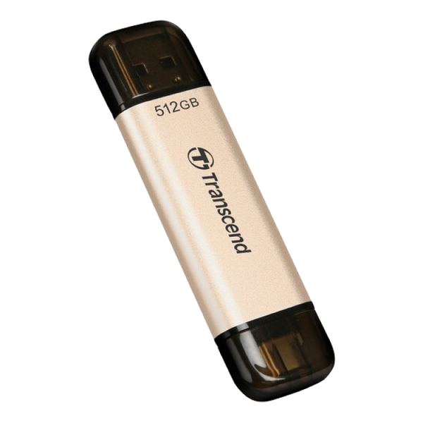 512GB USB3.1/Type-C Flash Drive Transcend "JetFlash 930C", Gold, Classic Cap,OTG (R/W:420/400MB/s) 138836 фото