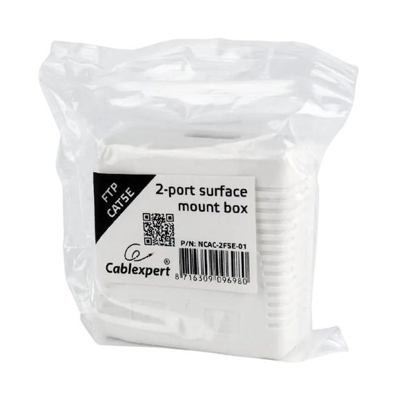 2xRJ45 Surface mount box 8P8C/FTP CAT.5e/KRONE, NCAC-2F5E-01 225751 фото