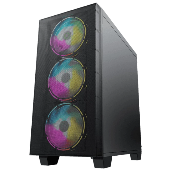 Case mATX GAMEMAX Aero Mini, w/o PSU, 0.6mm, 4x120mm ARGB, ARGB Hub, Front Mesh, Tempered Glass, DF, 138404 фото