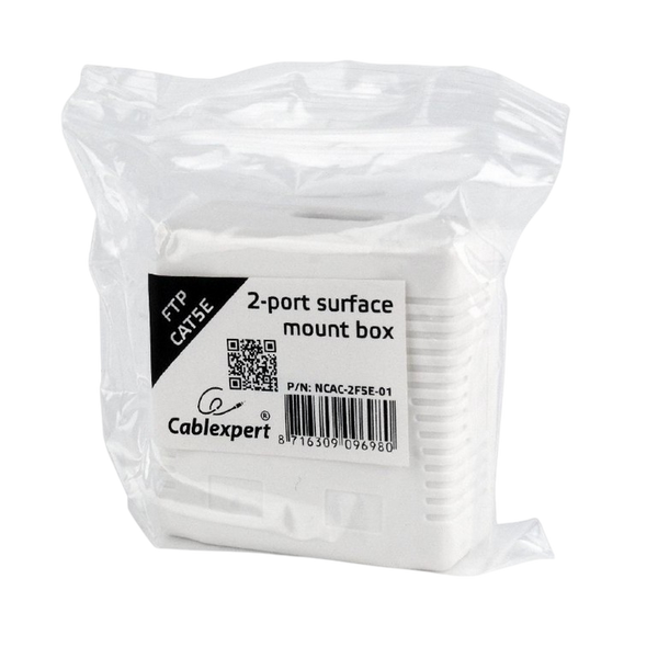 2xRJ45 Surface mount box 8P8C/FTP CAT.5e/KRONE, NCAC-2F5E-01 225751 фото