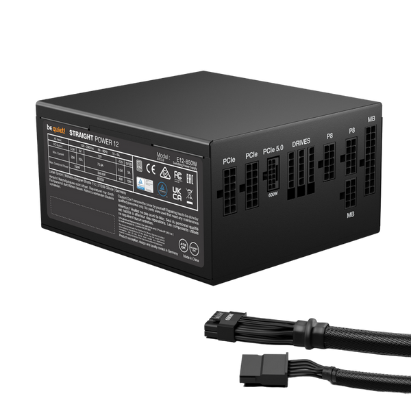 Power Supply ATX 850W be quiet! STRAIGHT POWER 12, 80+ Gold, ATX 3.0, FB+LLC+SR+DC/DC, Full Modular 208104 фото
