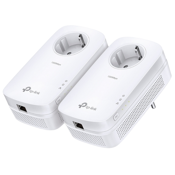 Powerline Adapter TP-Link, TL-PA8010P KIT, AV1300, 2x2MIMO, 1xGbit Port, Passthrough 82299 фото