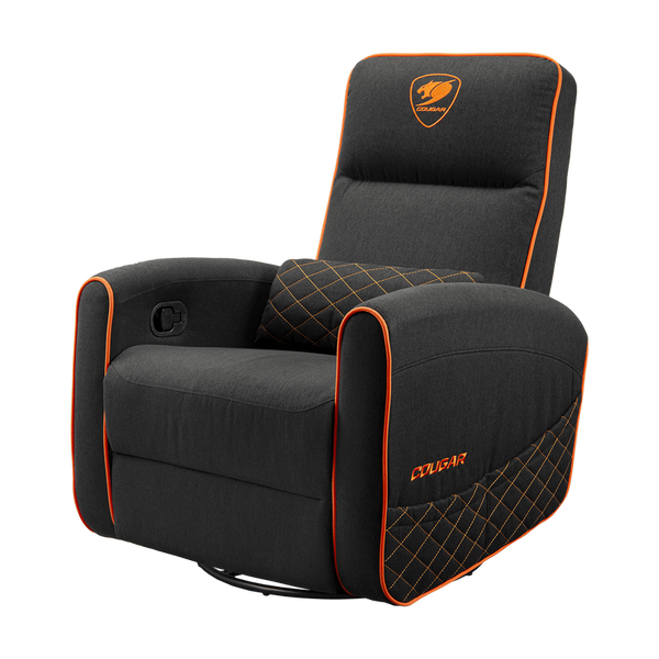 Gaming Sofa Cougar Fidom Black/Orange with footrest 227134 Imagini