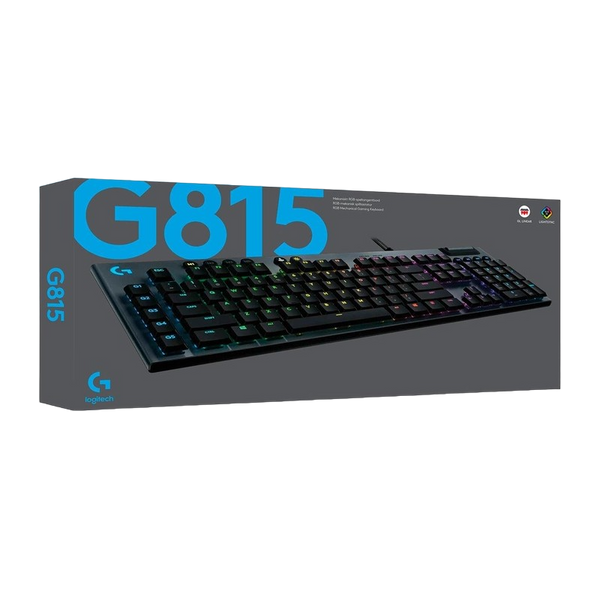 Gaming Keyboard Logitech G815, Mechanical, GL Linear, Ultra thin, Aluminum, Macros, G-Keys, Media co 213109 фото