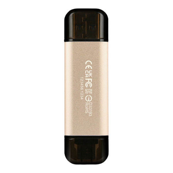 512GB USB3.1/Type-C Flash Drive Transcend "JetFlash 930C", Gold, Classic Cap,OTG (R/W:420/400MB/s) 138836 фото