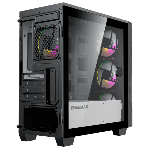 Case mATX GAMEMAX Aero Mini, w/o PSU, 0.6mm, 4x120mm ARGB, ARGB Hub, Front Mesh, Tempered Glass, DF, 138404 фото
