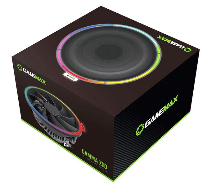 AC Gamemax "Gamma 200" (23.5dBA, 1800RPM, 62CFM, 120mm, RGB, 95W, 266g.) 125468 фото