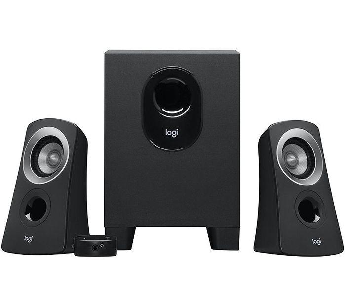 Speakers Logitech Z313, 2.1/25W RMS, Wired RC, Black 44548 фото