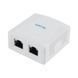 2xRJ45 Surface mount box 8P8C/FTP CAT.5e/KRONE, NCAC-2F5E-01 225751 фото 1