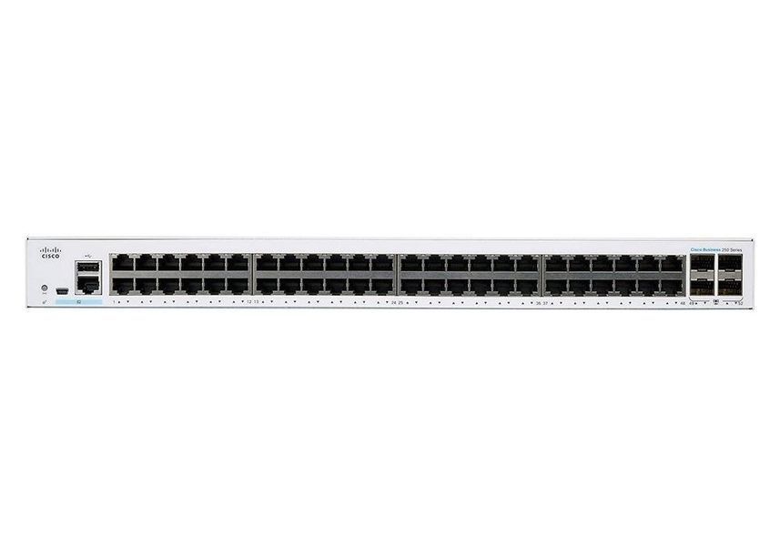 48-port Gigabit Smart Switch Cisco CBS250-48T-4G, 4x1G SFP 149109 Imagini
