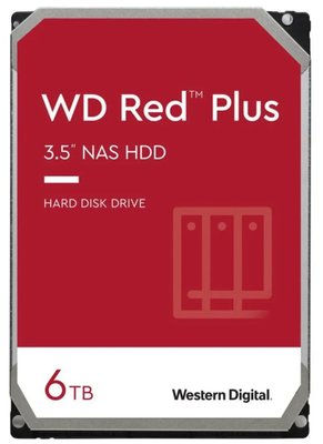 3.5" HDD 6.0TB -SATA-256MB Western Digital "Red Plus (WD60EFPX)", NAS, CMR 209921 фото