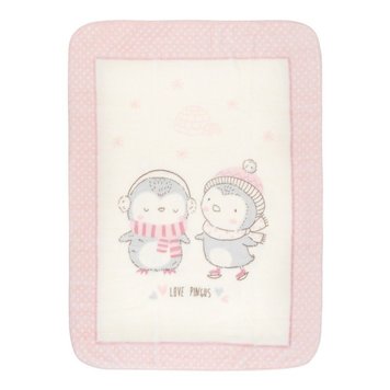 Super soft baby blanket 110/140 Love Pingus Pink 135467 фото