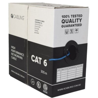 Cable UTP Cat.6, 23awg COPPER, 305M/CTN grey color APC carton packing 48379 фото