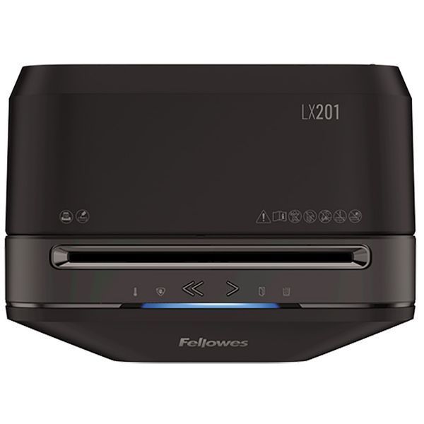 Fellowes Powershred&reg; LX201 Black, DIN Level P-5, Cross4х12mm, Capacity 12sheets, Vol.22 lit Staples 143368 Imagini