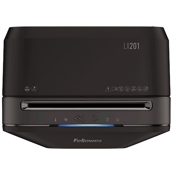 Fellowes Powershred&reg; LX201 Black, DIN Level P-5, Cross4х12mm, Capacity 12sheets, Vol.22 lit Staples 143368 Imagini