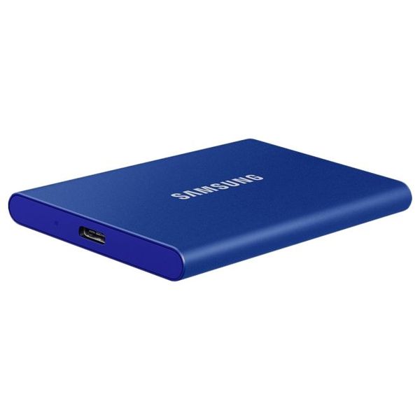 .500GB (USB3.2/Type-C) Samsung Portable SSD T7 , Blue (85x57x8mm, 58g, R/W:1050/1000MB/s) 116664 фото